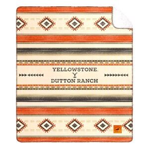 Yellowstone Silk Touch Sherpa Reverse Throw, 60 x 70